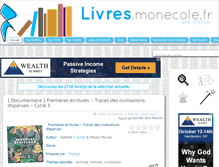 Tablet Screenshot of livres.monecole.fr